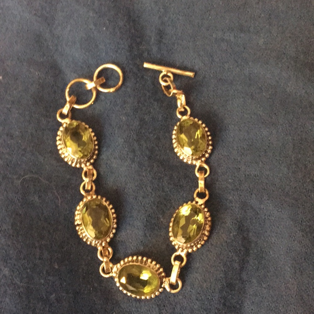 Peridot bracelet